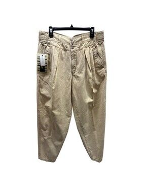 Vintage Deadstock Bugle Boy Light Tan Pants 34